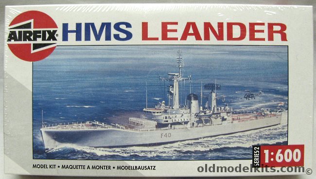 Airfix 1/600 HMS Leander Class Guided Missile Frigate, 02206 plastic model kit